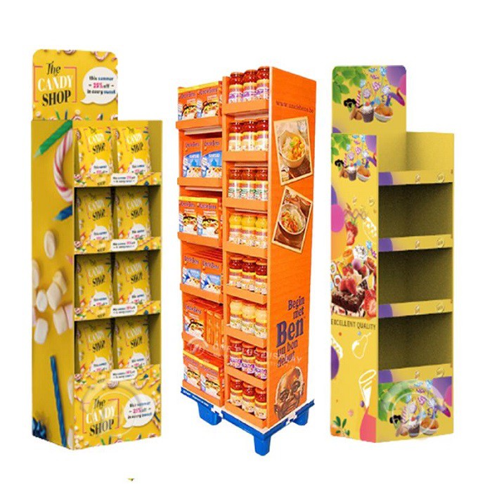 Cardboard food display stand 12